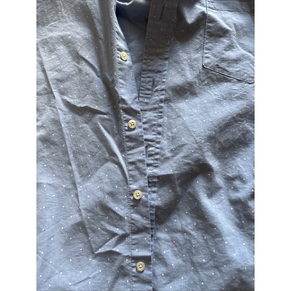 Mens Blue Chaps Easy Care Short‎ Sleeve Shirt Size XXL - Picture 2 of 8
